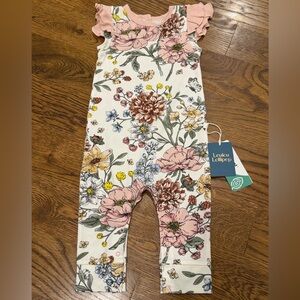 NWT Size 12-18 Months LouLou Lollipop Ruffle Romper Secret Garden
